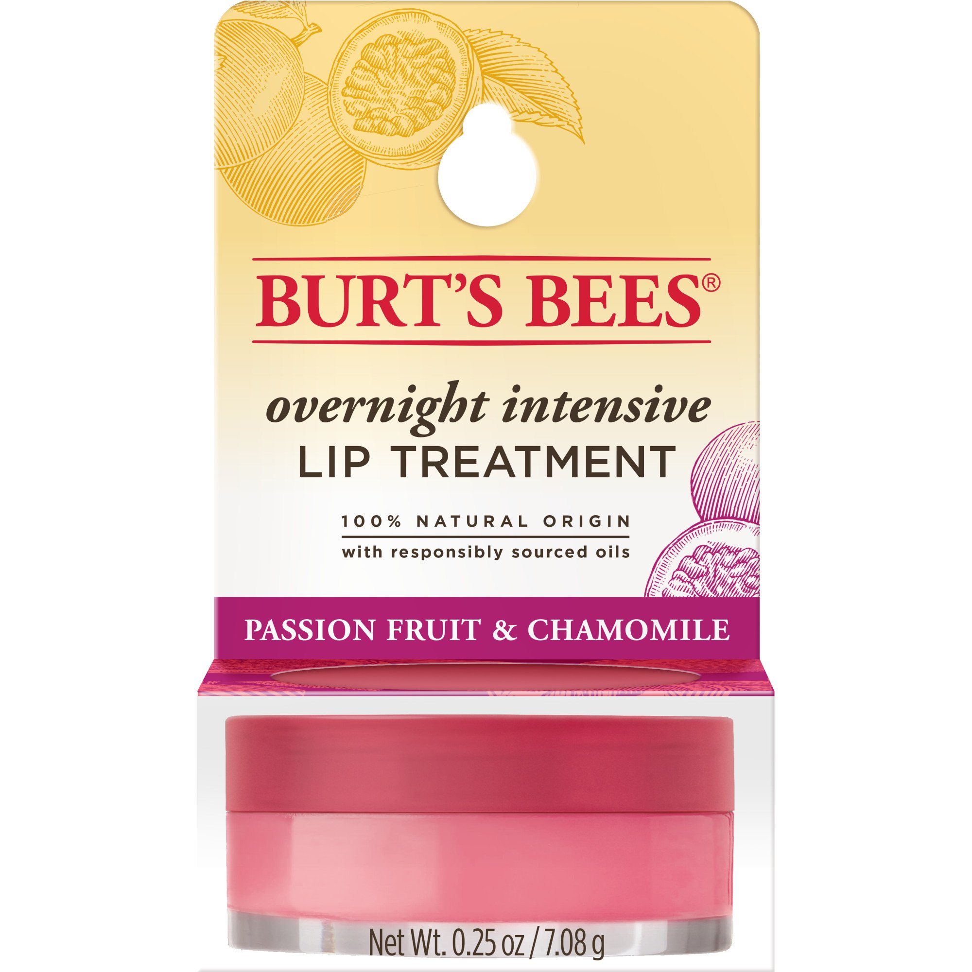 Burt's Bees Overnight Lip Treatment Mask Passionfruit and Chamomile