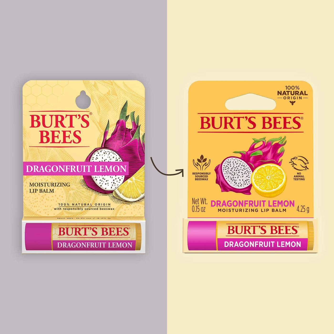 Burt's Bees Moisturizing Lip Balm - Dragonfruit Lemon; image 4 of 11