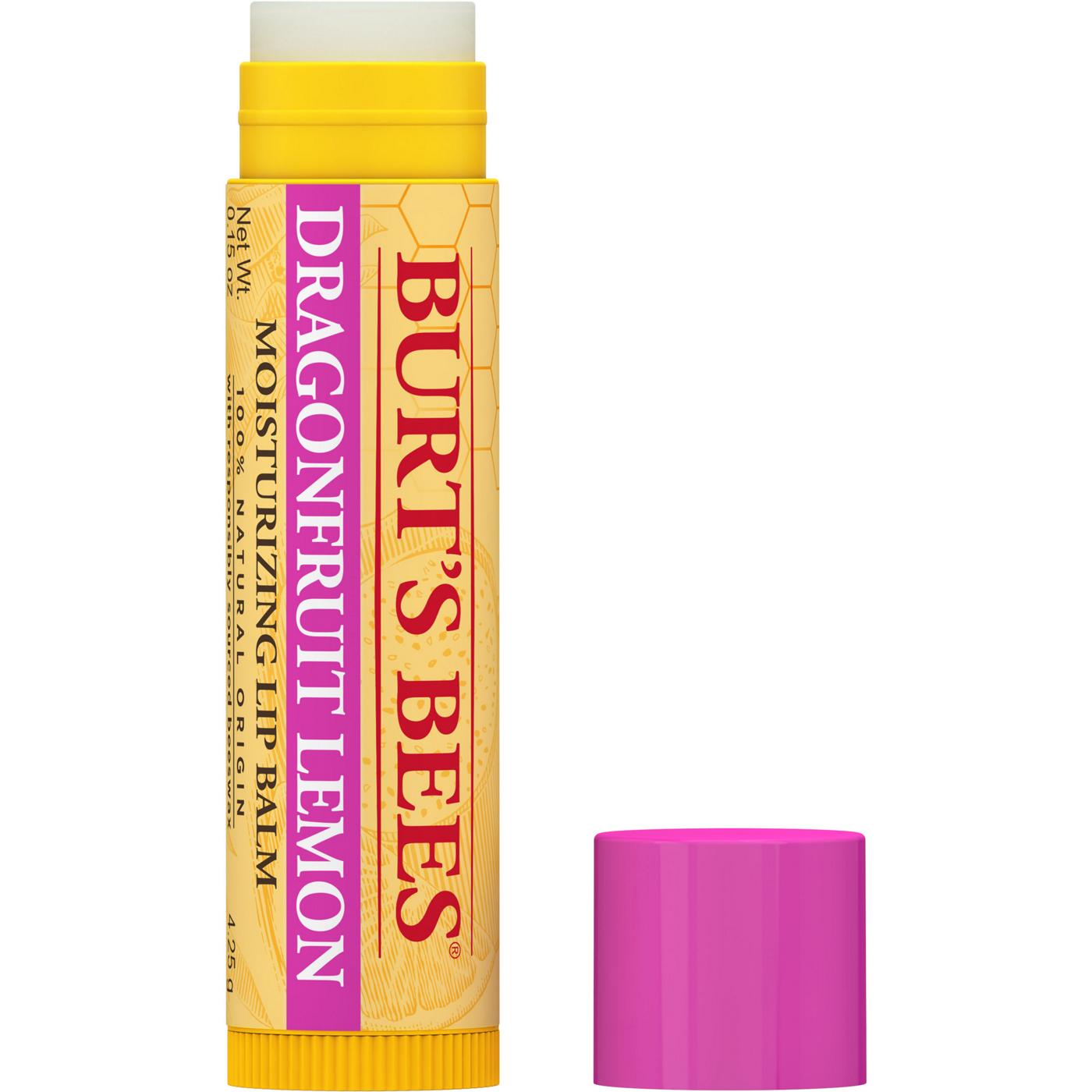 Burt's Bees Moisturizing Lip Balm - Dragonfruit Lemon; image 7 of 11