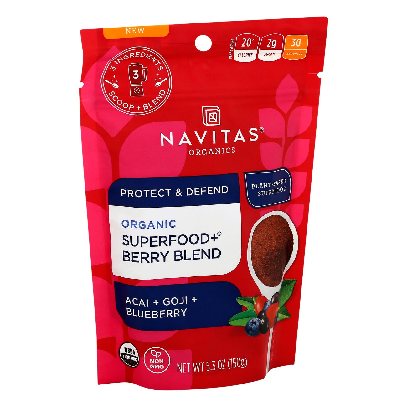 Navitas Organics Superfood+ Berry Blend, 5.3 oz