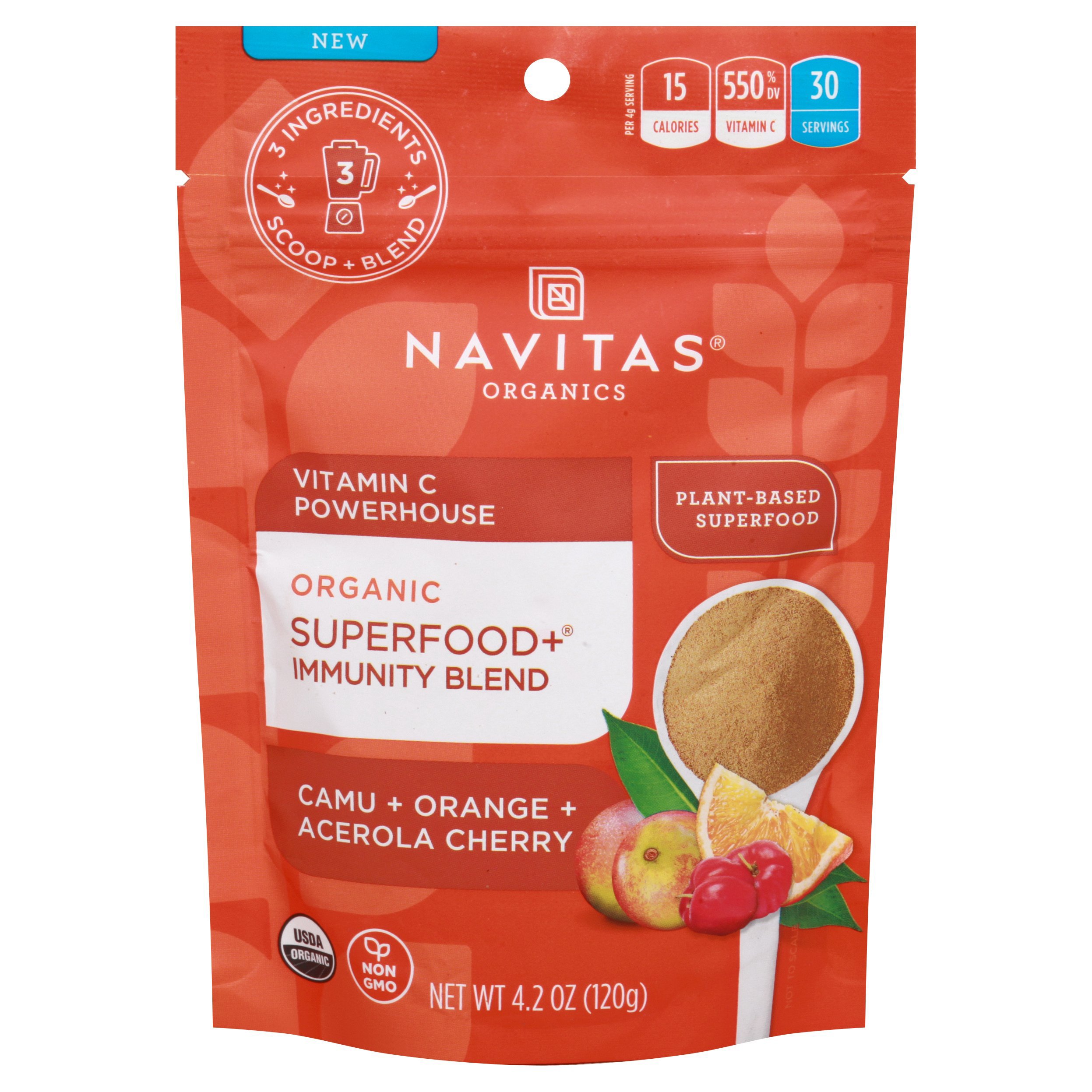 Navitas Organics Superfood+ Immunity Blend, 4.2 oz