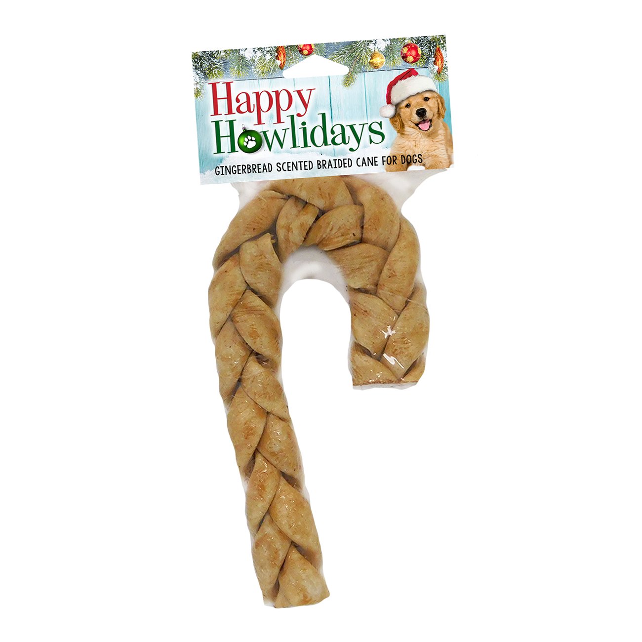 Pet Factory Holiday GingerbreadScented Braided Cane Dog Treat Shop