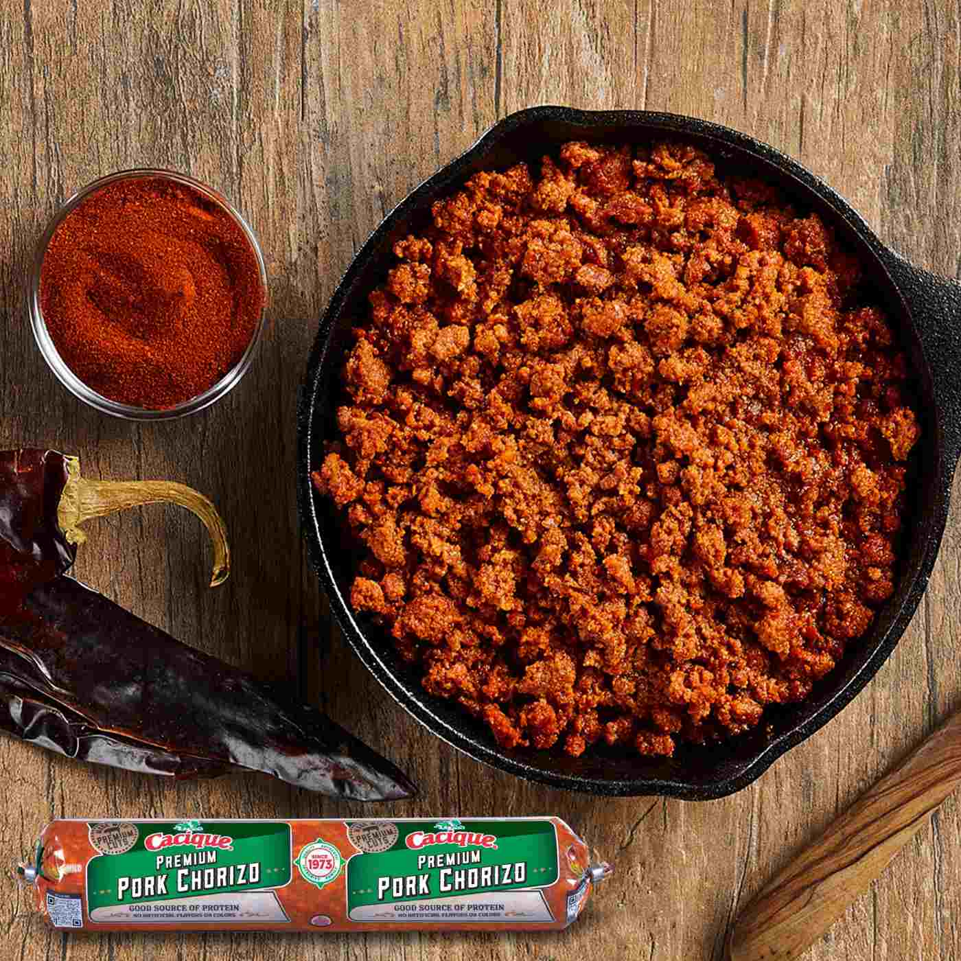 Cacique Premium Pork Chorizo Sausage; image 3 of 8