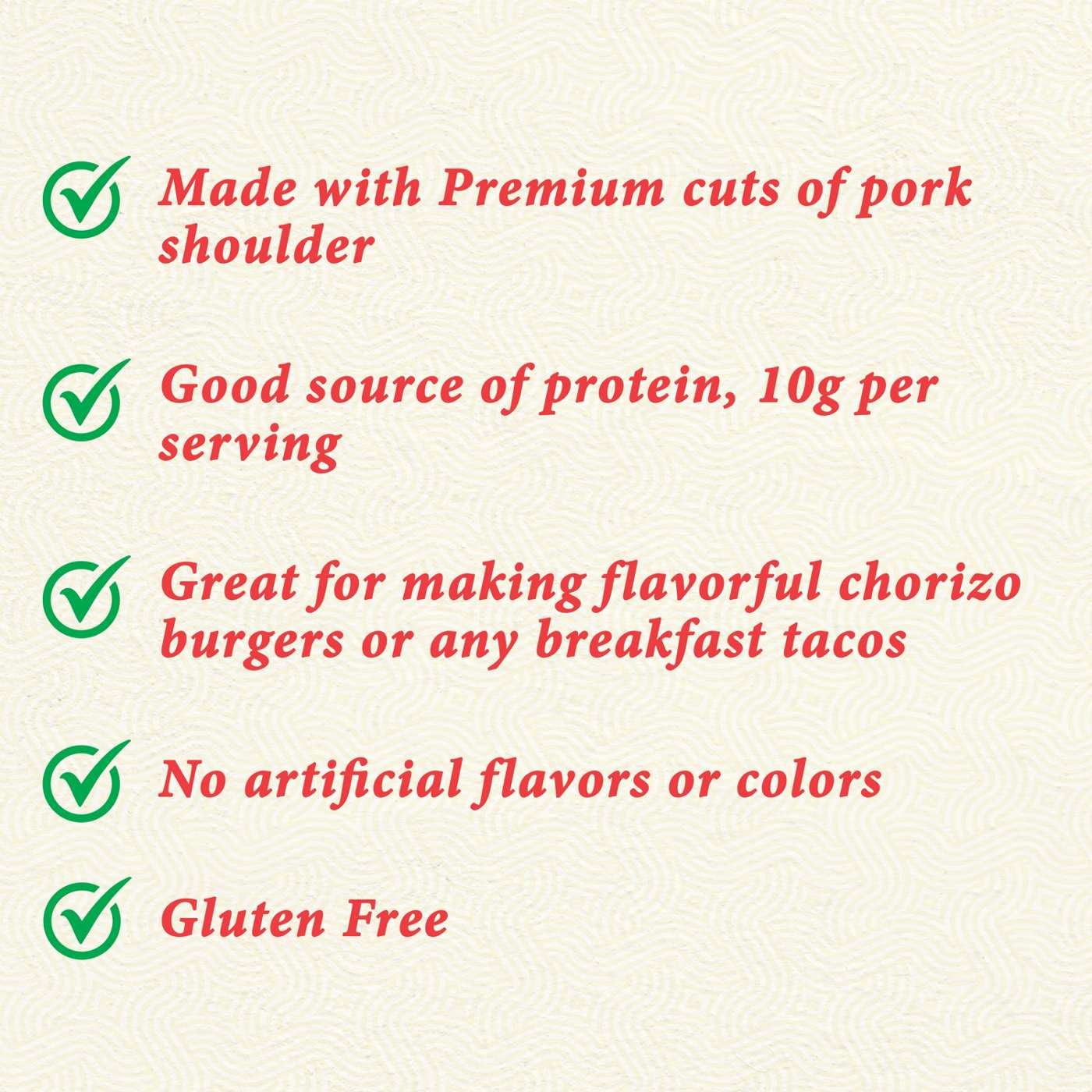 Cacique Premium Pork Chorizo Sausage; image 6 of 8