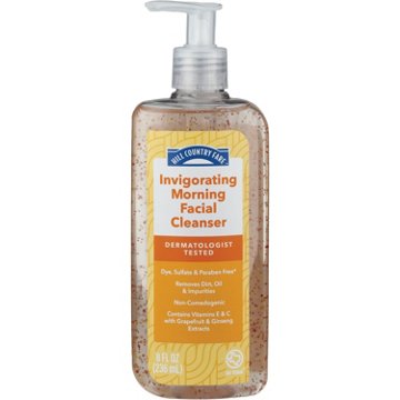 Hill Country Fare Invigorating Morning Facial Cleanser with Vitamin C, 8 oz