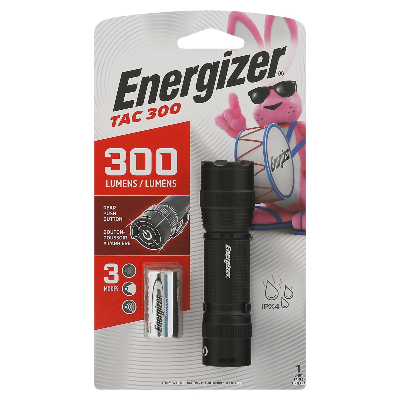 Energizer TAC 300 Metal Flashlight; image 1 of 2