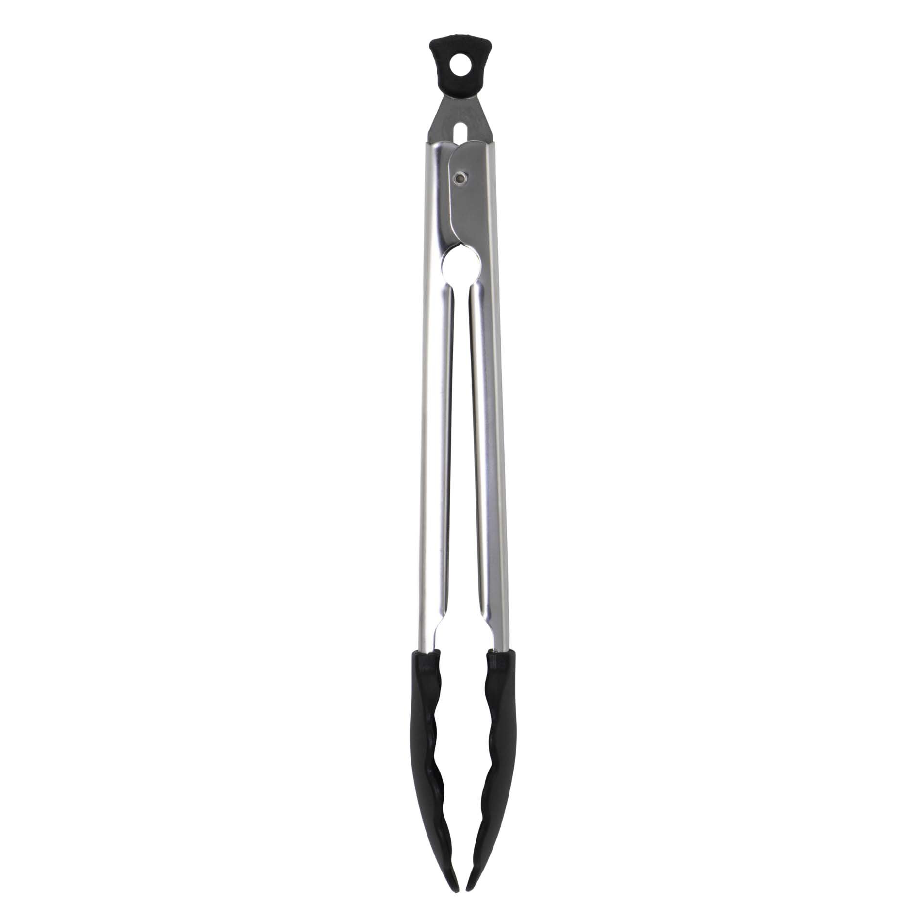 Good Cook Gourmet Stainless Steel Tongs with Silicone - Shop Utensils &  Gadgets at H-E-B