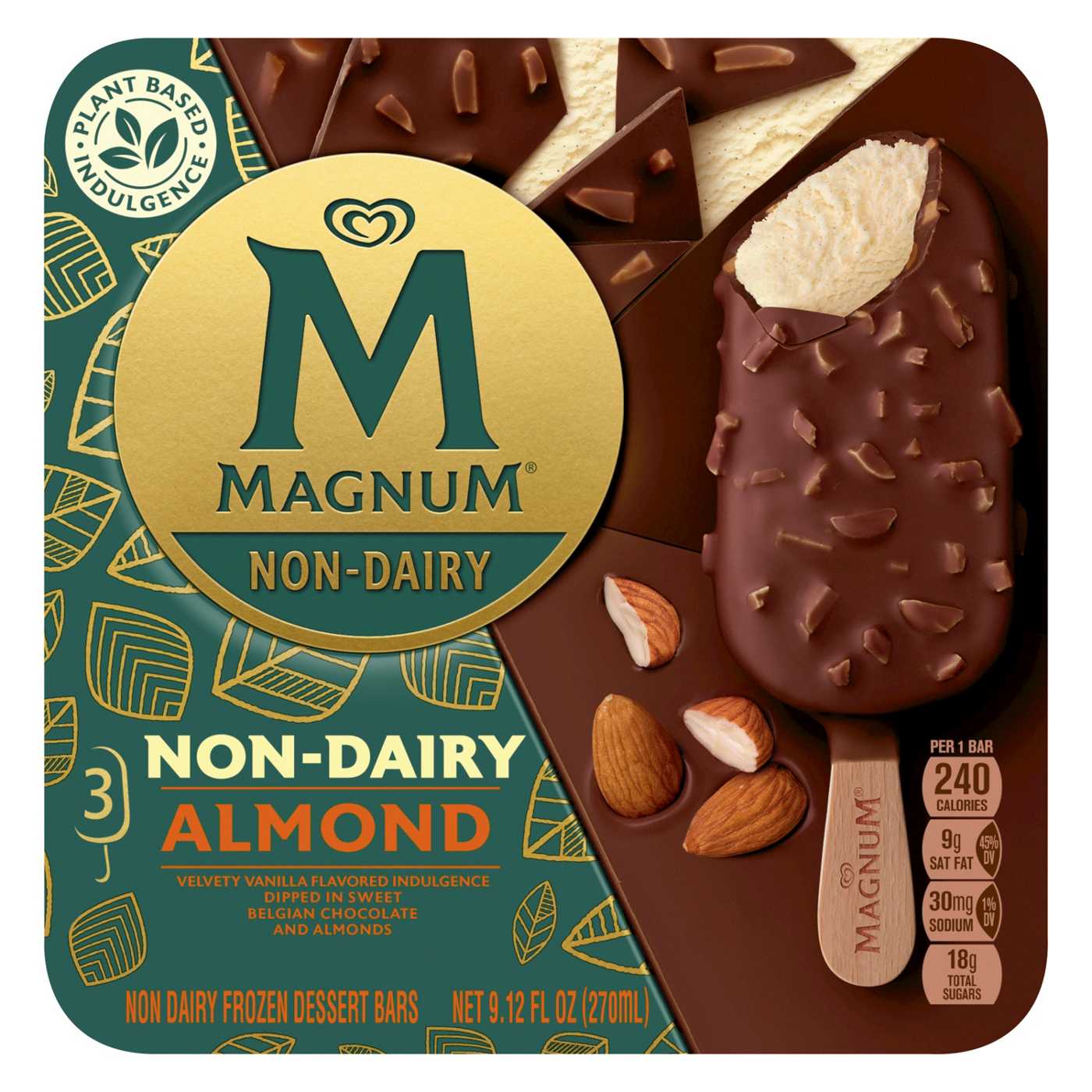Magnum Non-Dairy Almond Frozen Dessert Bars; image 1 of 5
