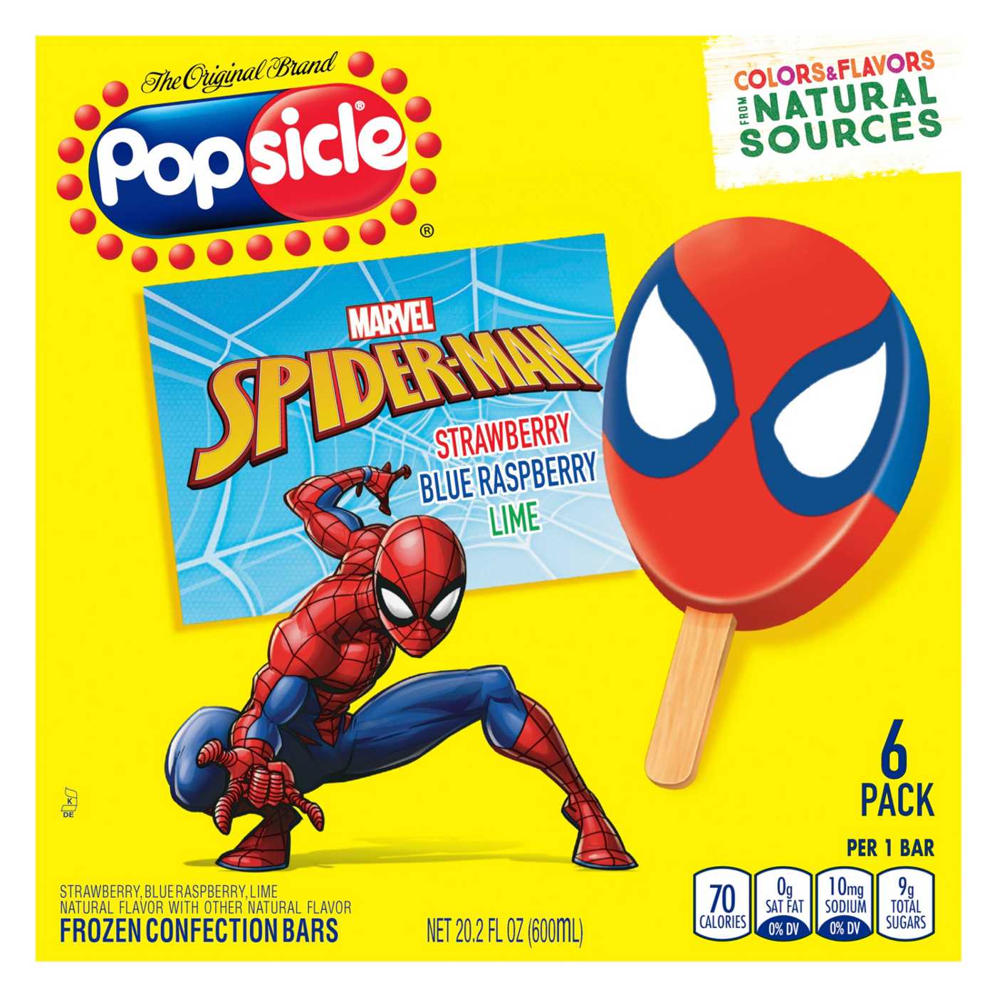 Popsicle Marvel Spiderman Ice Pops; image 1 of 4