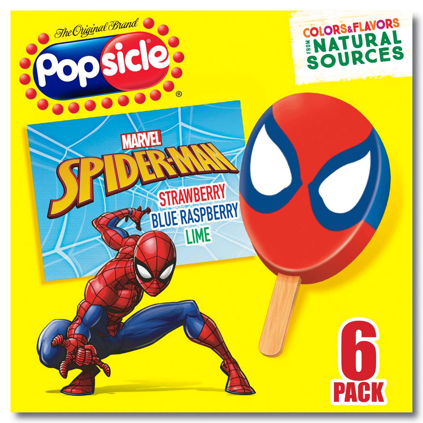 Popsicle Marvel Spiderman Ice Pops; image 4 of 4