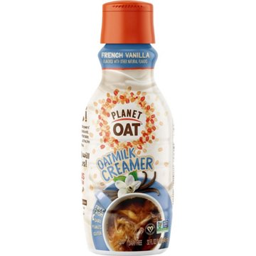 Planet Oat Dairy Free Oat Milk Liquid Coffee Creamer - French Vanilla, 32 oz
