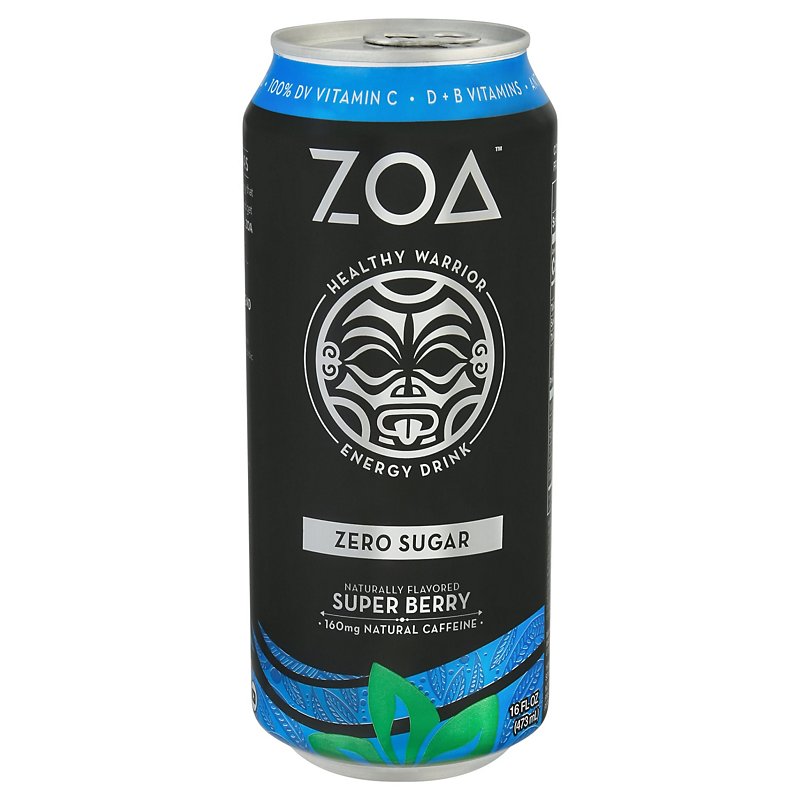 Zoa Zero Sugar Energy Drink Super Berry - Shop Sports & Energy Drinks At H-E-B