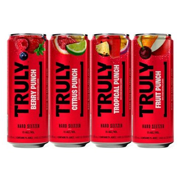 Truly Hard Seltzer Punch Variety 12 pk Cans, 12 oz