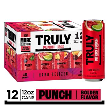 Truly Hard Seltzer Punch Variety 12 pk Cans, 12 oz