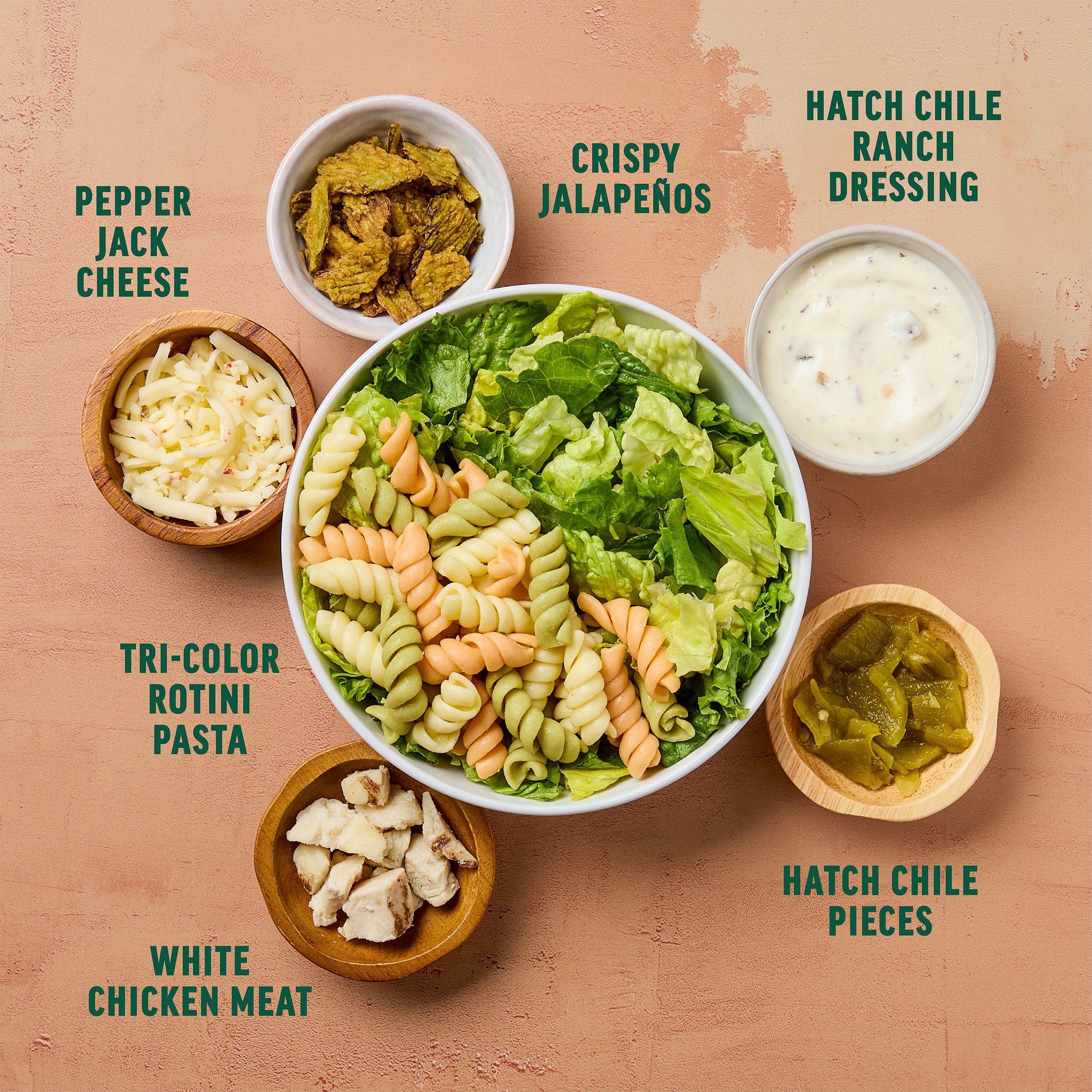 H-E-B Shake, Rattle & Bowl - Hatch Chile Pasta Salad with Chicken - Shop  Salads at H-E-B