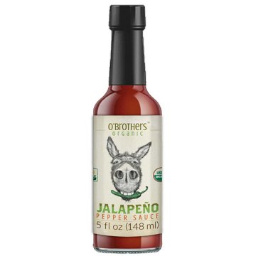 O'Brothers Organic Jalapeno Pepper Sauce, 5 oz