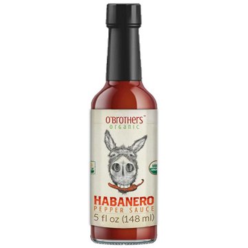 O'Brothers Organic Habanero Pepper Sauce, 5 oz