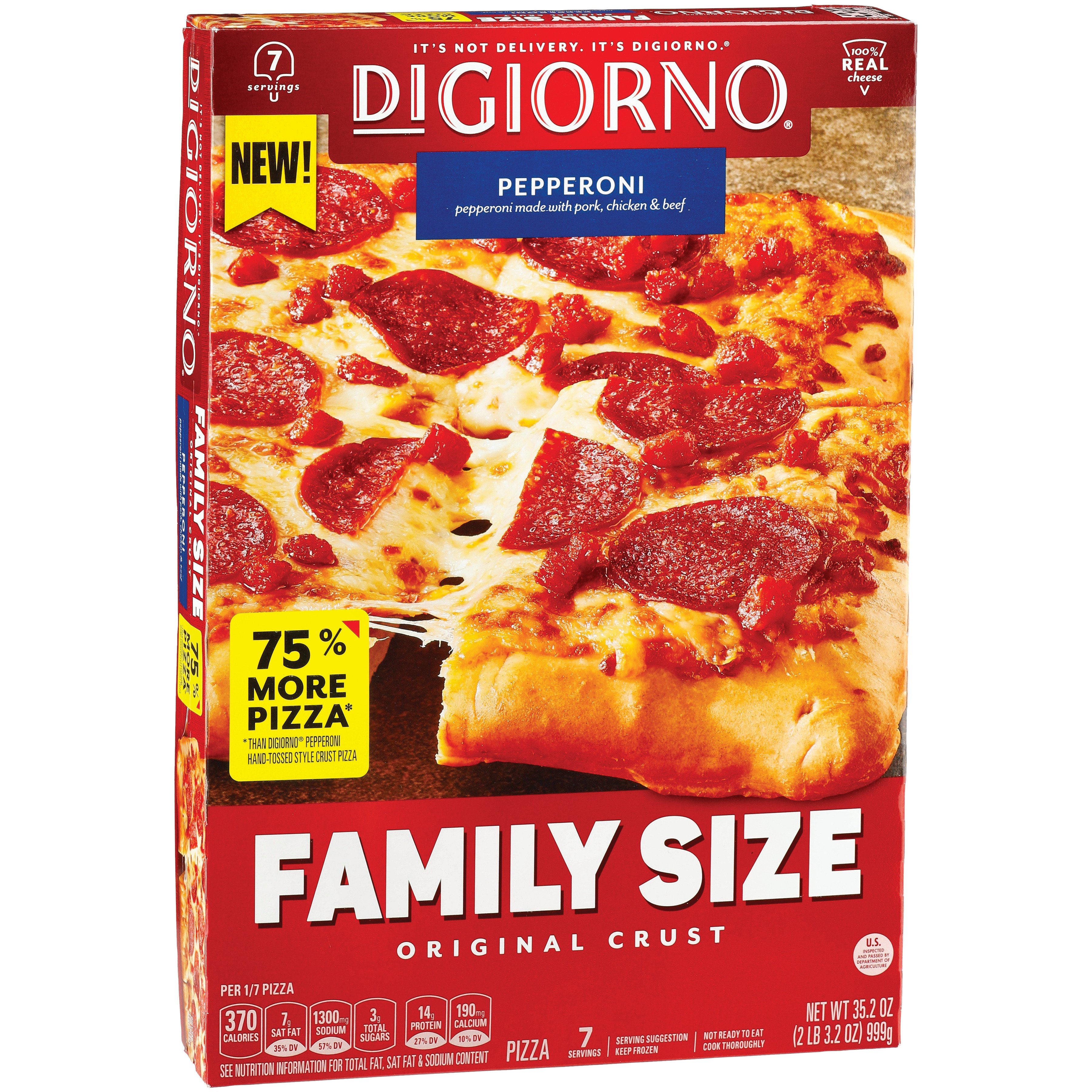 DiGiorno Original Crust Pepperoni Frozen Pizza Family Size Shop Pizza