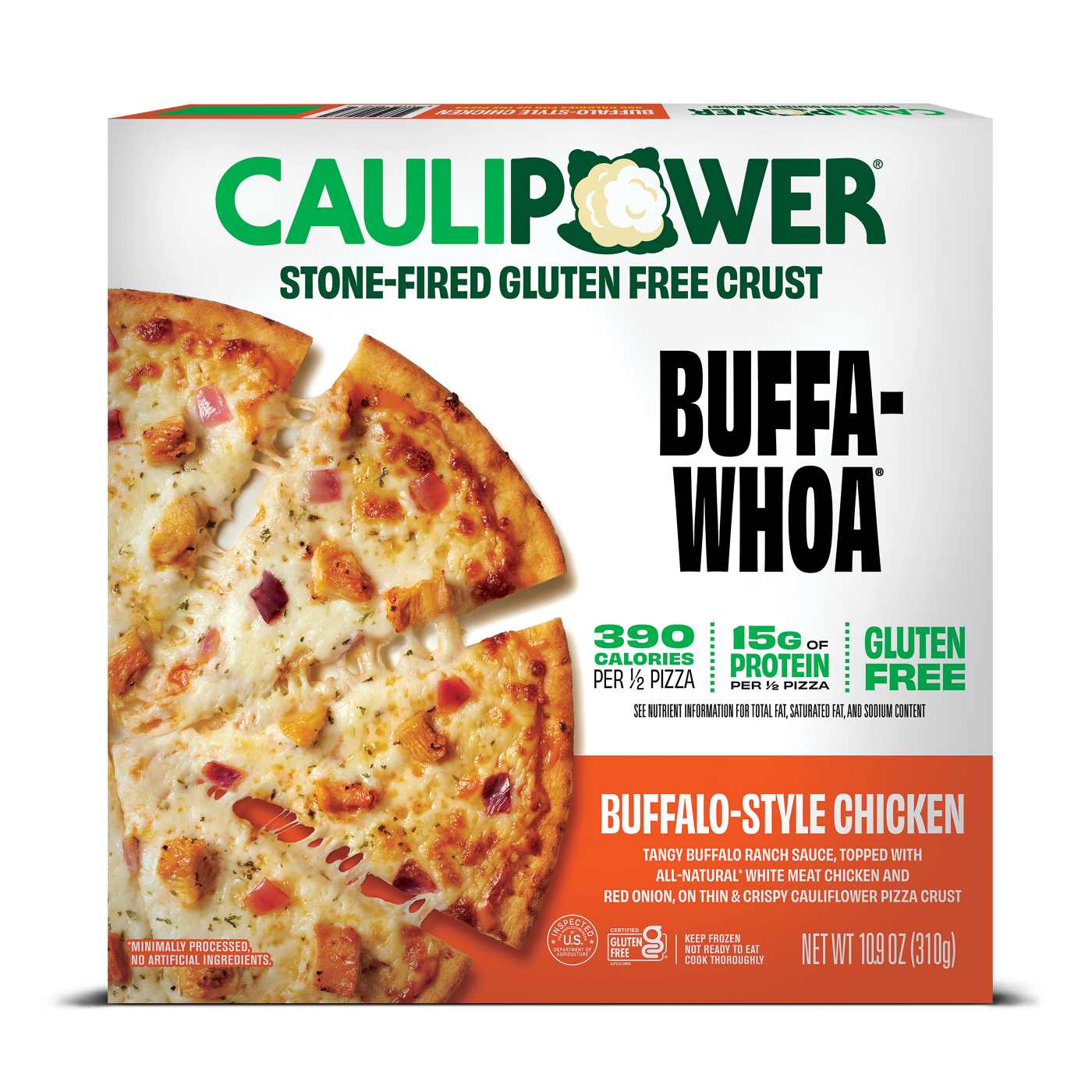 Caulipower Buffalo-Style Chicken Cauliflower Crust Gluten Free Frozen Pizza; image 1 of 3