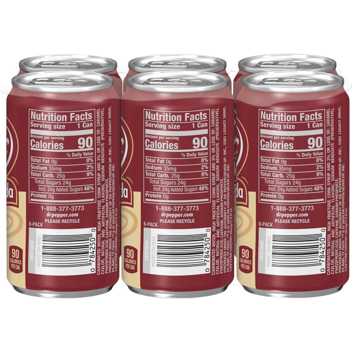 Dr Pepper & Cream Soda Mini 7.5 oz Cans; image 5 of 7