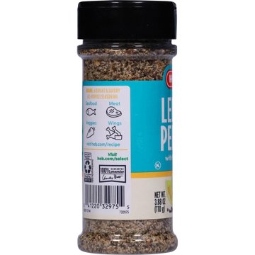 H-E-B Lemon Pepper Spice Blend, 3.88 oz