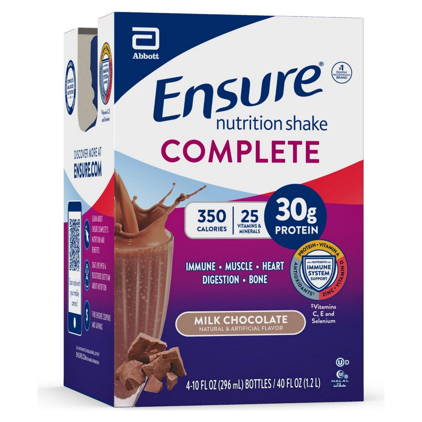 Ensure COMPLETE Nutrition Shake, Chocolate, 10 fl oz; image 11 of 11