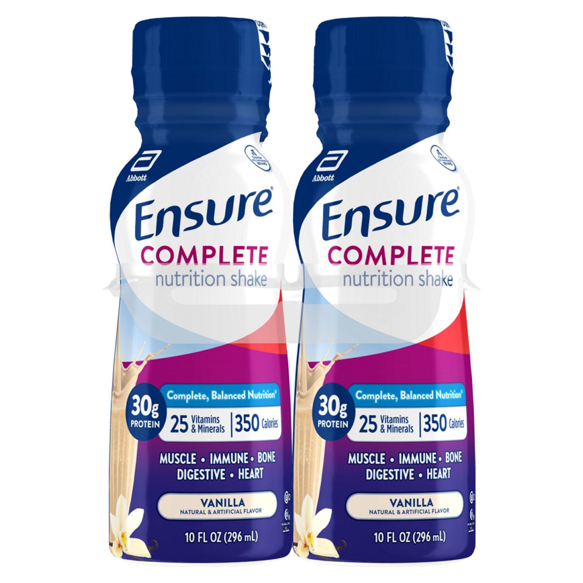 Ensure Complete Nutrition Shakes 4 pk Bottles - Vanilla, 10 oz