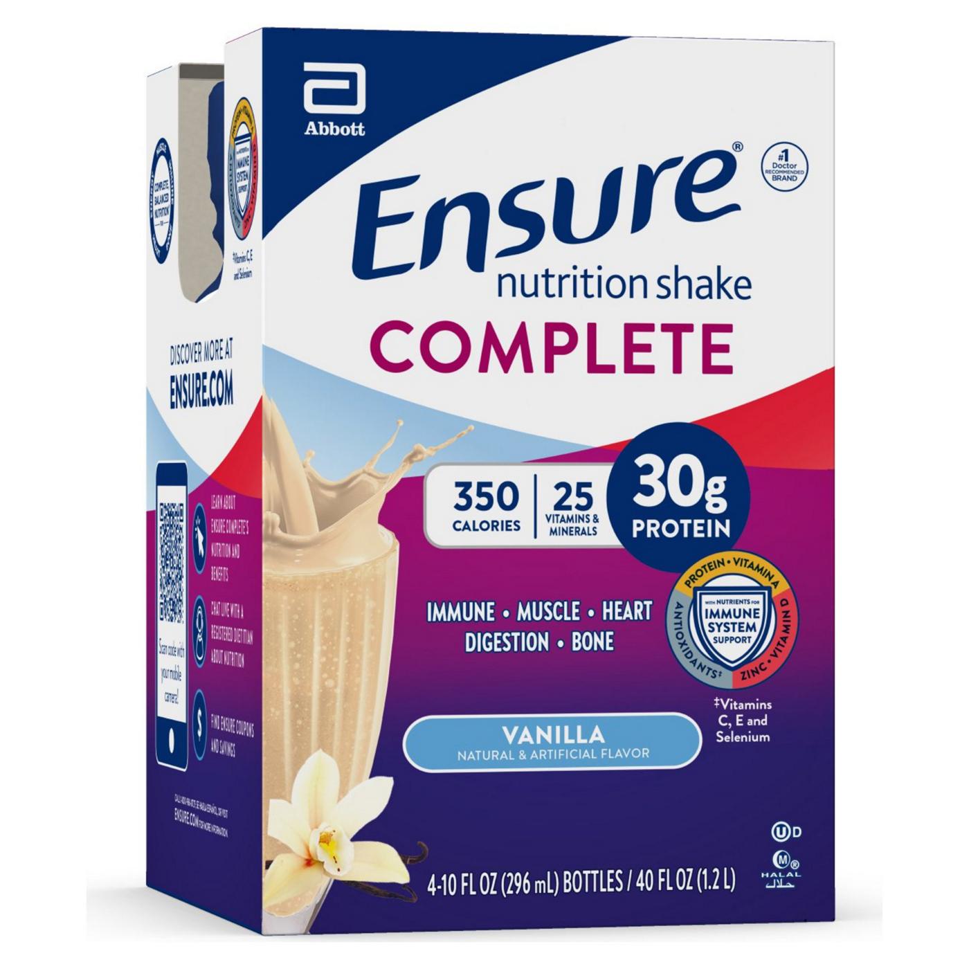 Ensure COMPLETE Nutrition Shake, Vanilla, 10 fl oz; image 5 of 6