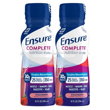 Ensure Complete 30g Protein Nutrition Shakes 4 pk Bottles - Strawberry