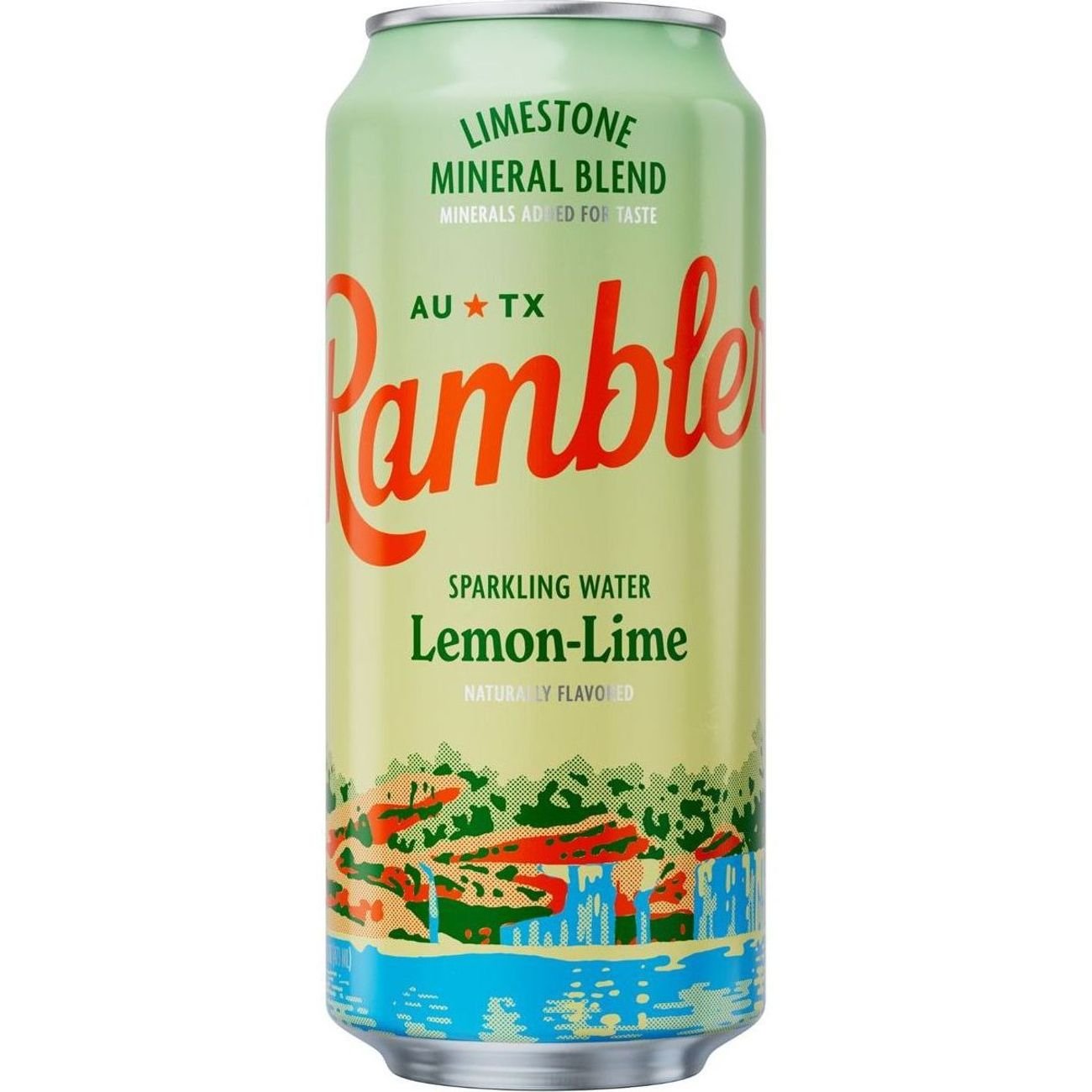 Rambler Lemon Lime Sparkling Water, 16 oz