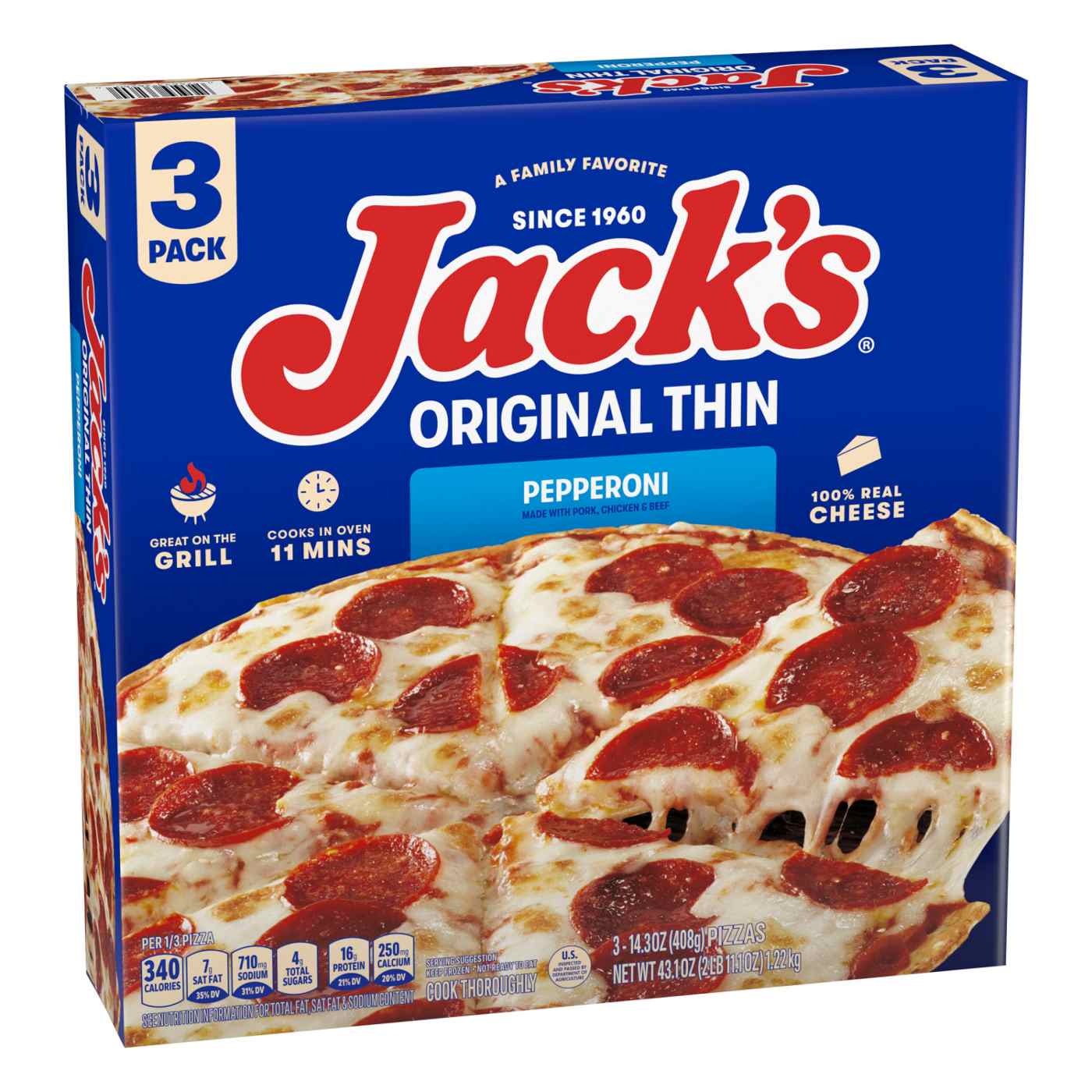 Jack's Original Thin Crust Pepperoni Pizzas; image 8 of 8