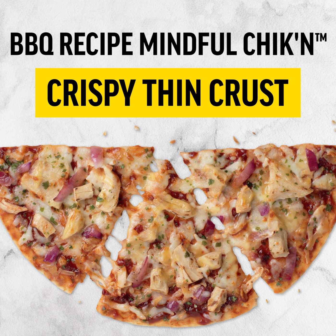 California Pizza Kitchen BBQ Recipe Mindful Chik'n Crispy Thin Crust Pizza; image 2 of 7