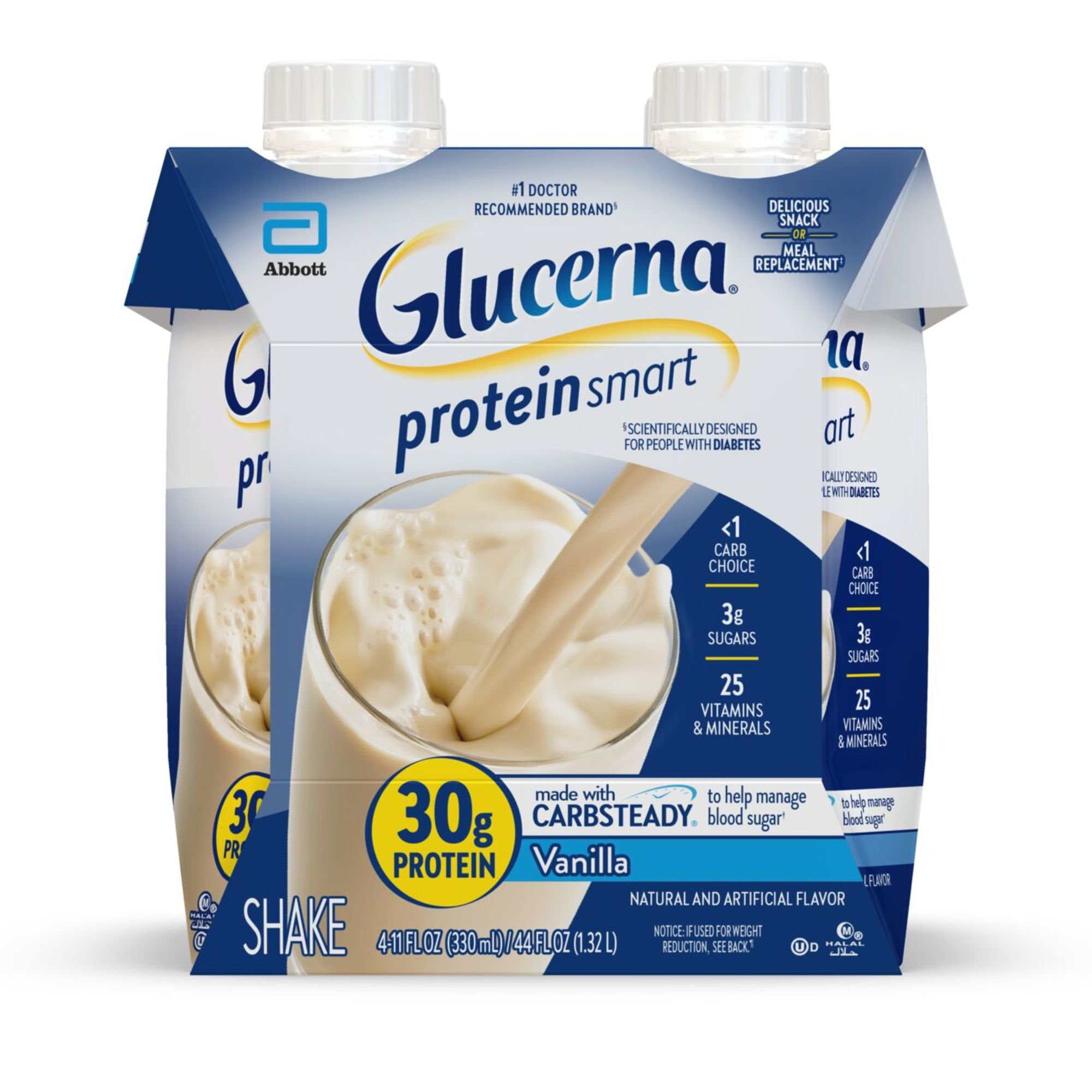 Glucerna 30g High Protein Nutrtion Shake Vanilla ReadytoDrink 11 fl oz Bottles Shop Diet