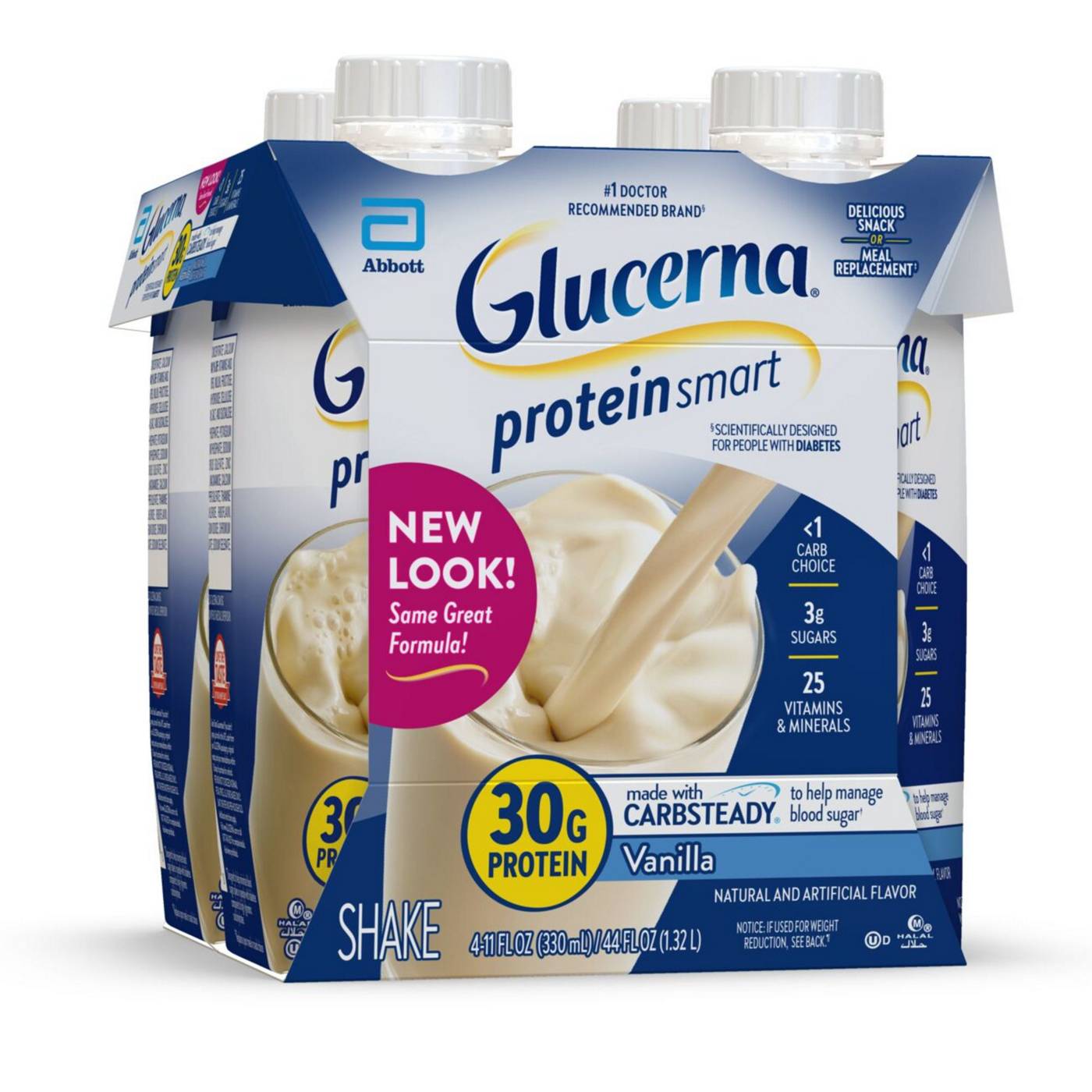 Glucerna 30g High Protein Nutrtion Shake Vanilla Ready-to-Drink 11 fl oz Bottles; image 8 of 10