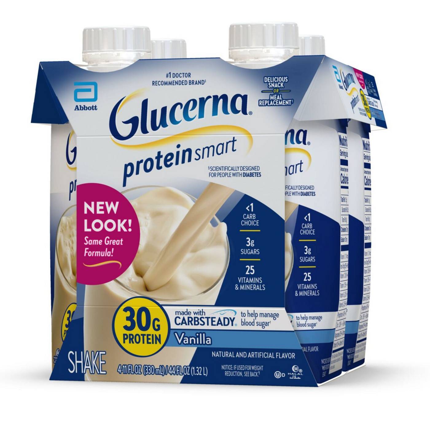 Glucerna 30g High Protein Nutrtion Shake Vanilla Ready-to-Drink 11 fl oz Bottles; image 9 of 10