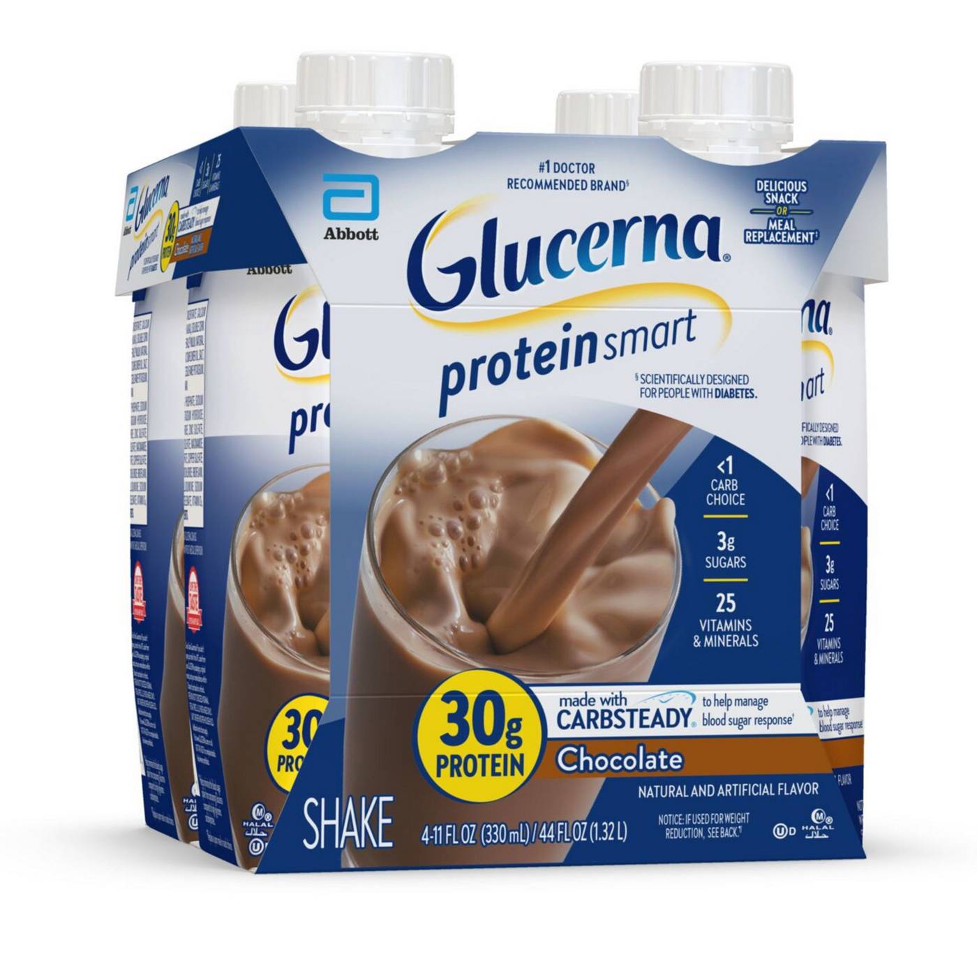 Glucerna 30g High Protein Nutrition Shakes - Chocolate; image 4 of 13