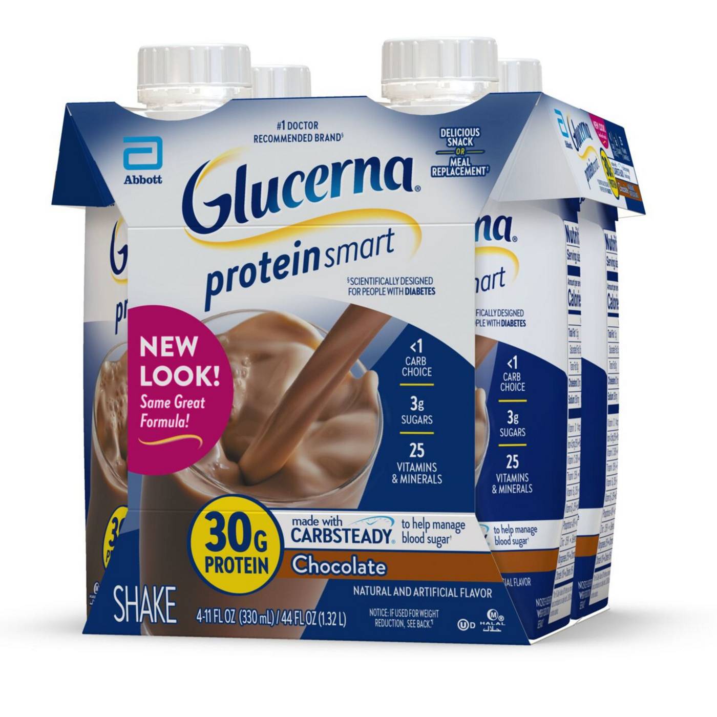 Glucerna 30g High Protein Nutrition Shake Chocolate Ready-to-Drink 11 fl oz Bottles; image 6 of 9