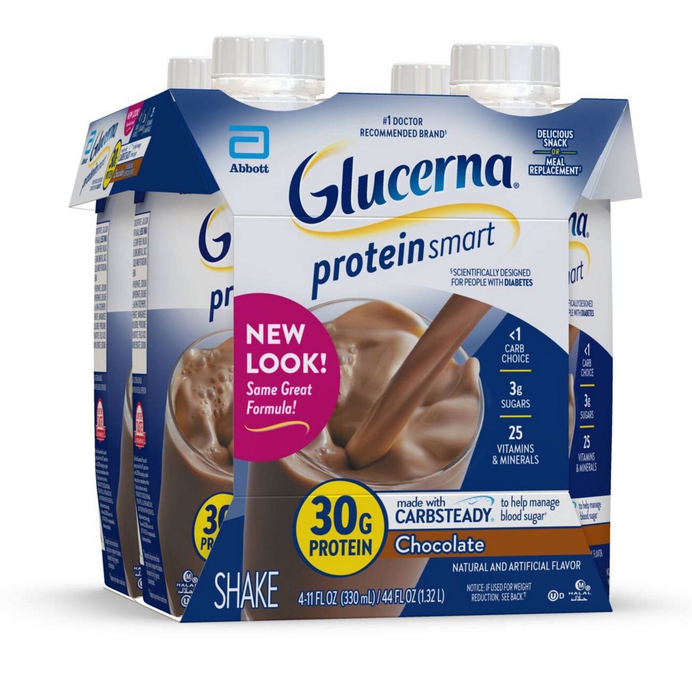 Glucerna 30g High Protein Nutrition Shake Chocolate Ready-to-Drink 11 fl oz Bottles; image 9 of 9