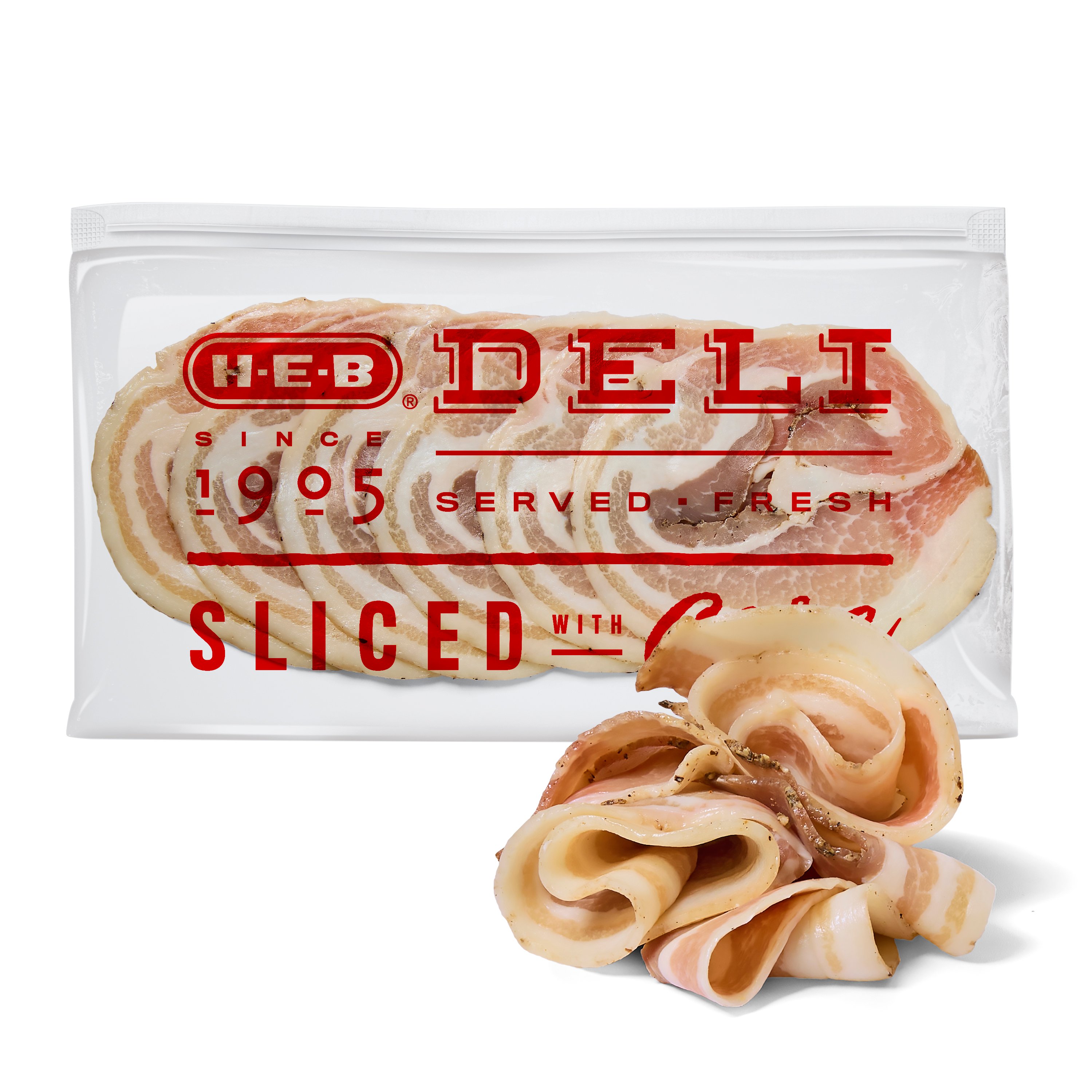 H-E-B Deli Uncured Pancetta, Sandwich Sliced - Shop Meat at H-E-B