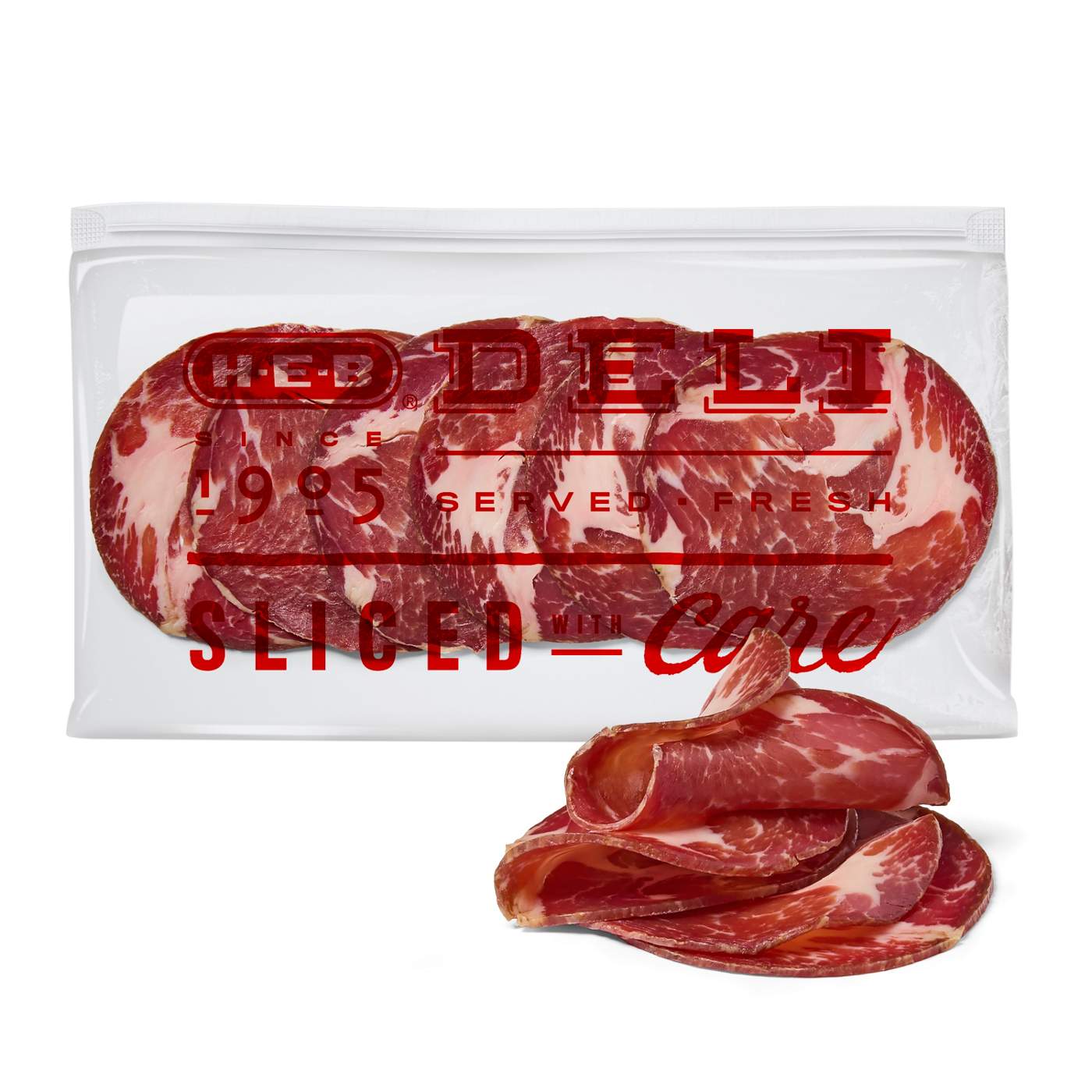 H-E-B Deli Uncured Sweet Capocollo, Sandwich Sliced; image 1 of 3