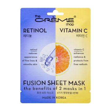 The Crème Shop Retinol & Vitamin C Fusion Sheet Mask