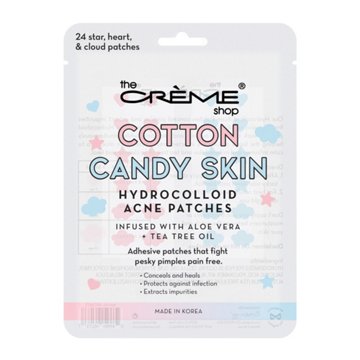 The Crème Shop Cotton Candy Skin Hydrocolloid Acne Patches Infused with Aloe Vera + Tea Tree