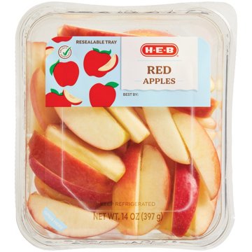 H-E-B Fresh Red Apple Slices, 14 oz