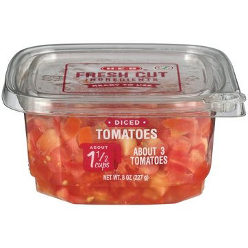 H-E-B Fresh Diced Tomatoes, 8 oz