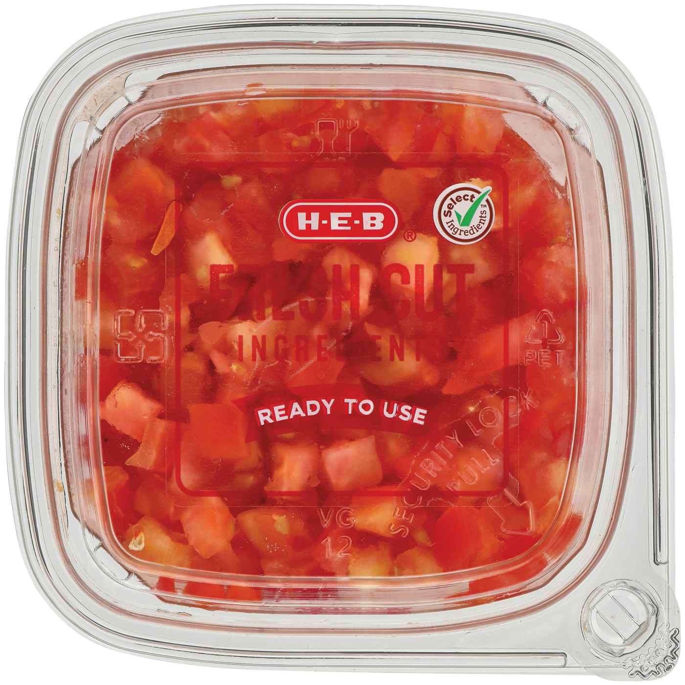 H-E-B Fresh Diced Tomatoes; image 2 of 2