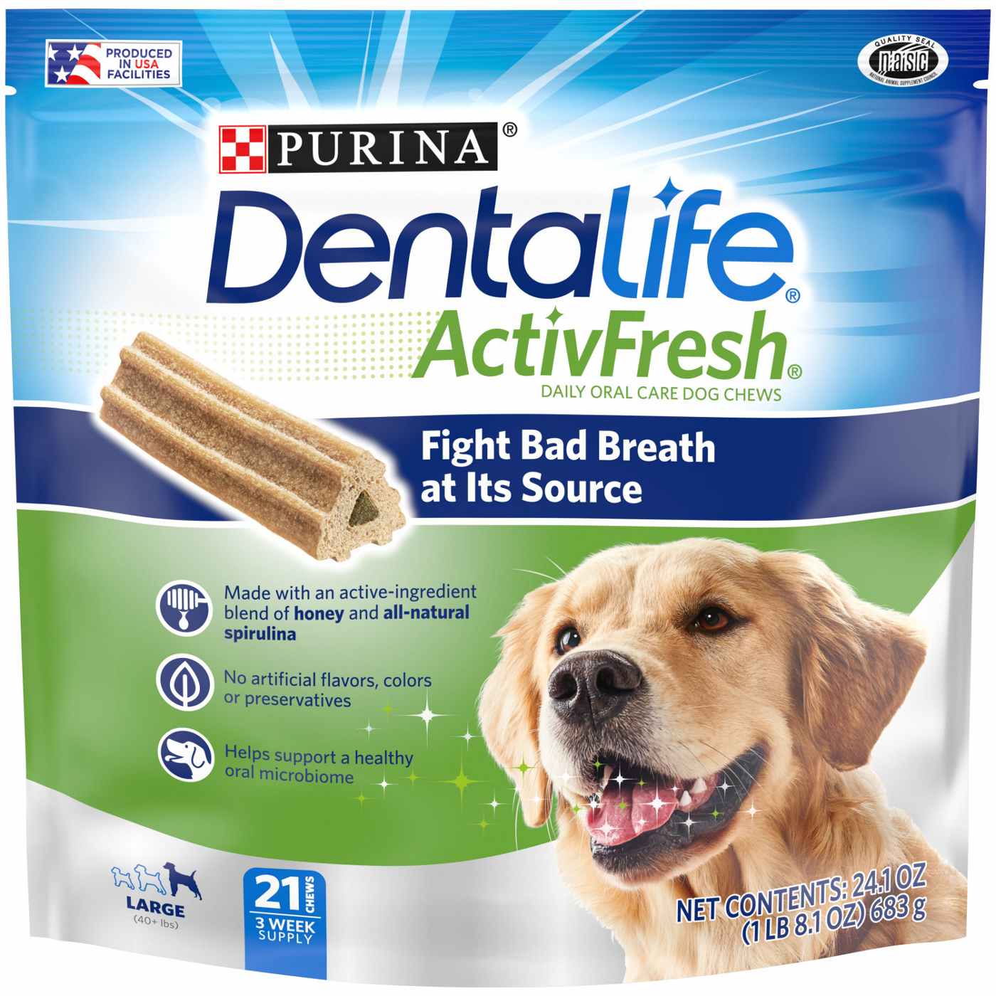 DentaLife ActivFresh Oral Care Large Dog Chews