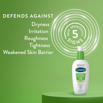 Cetaphil Daily Oil Free Facial Moisturizer - SPF 35, 3 oz