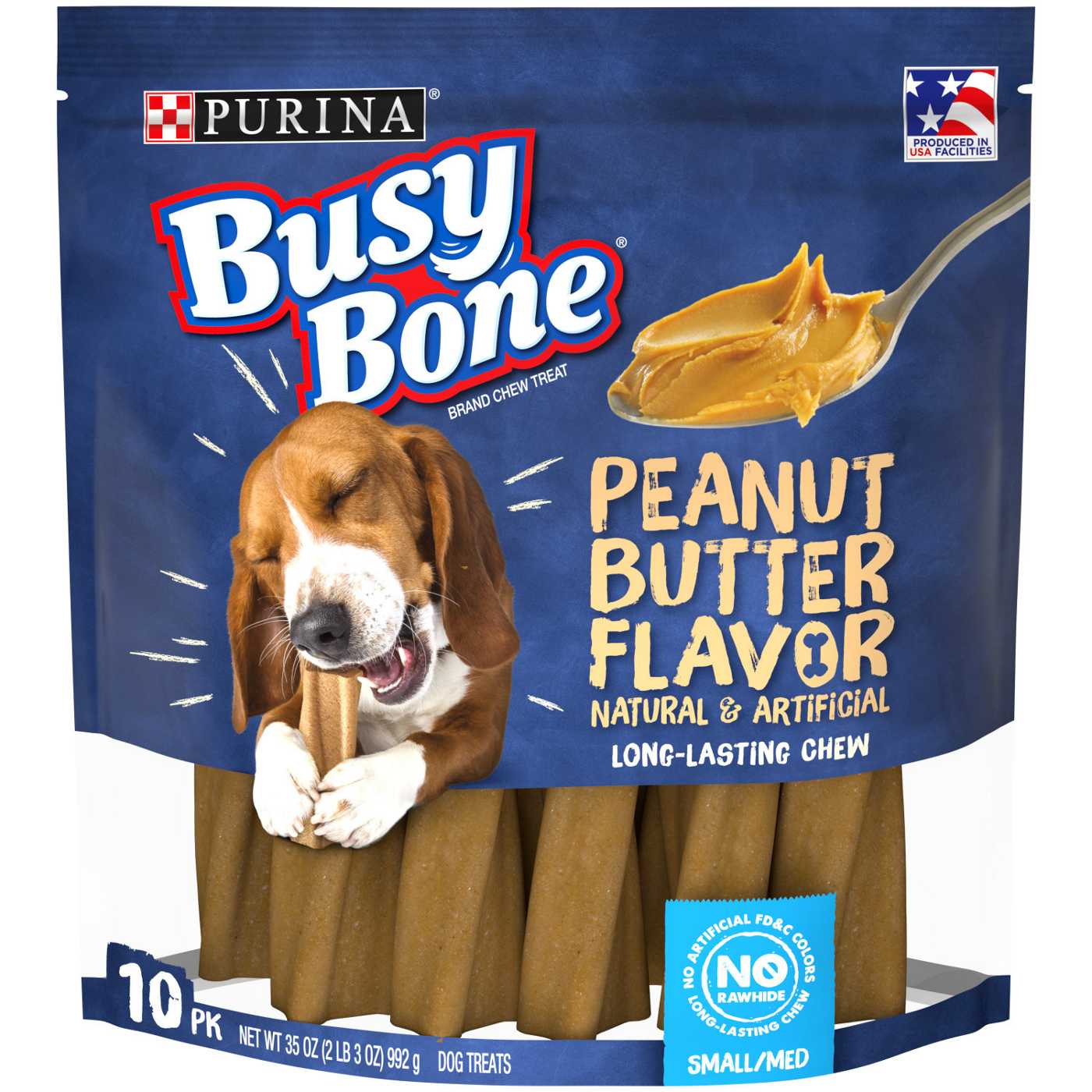 Busy Bone Peanut Butter Small & Medium Chew Dog Treats; image 1 of 7