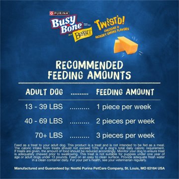 Busy Purina with Beggin’ Twist’d Adult Dog Treat - Cheddar and Hickory Smoke Flavors, 36 oz