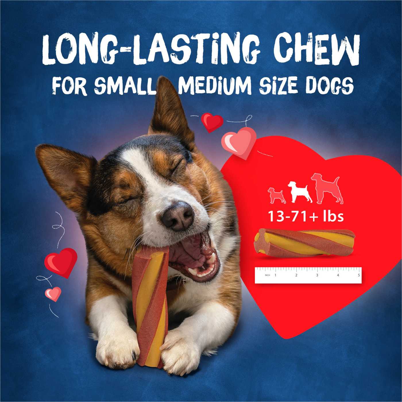 Busy Bone Beggin' Twist'd Cheddar & Hickory Smoke Flavor Small & Medium Dog Treats; image 5 of 6